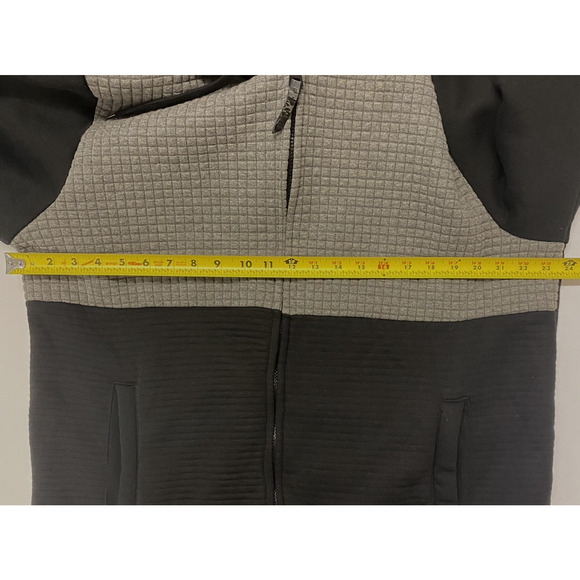 Marc Ecko Cut & Sew Jacket Mens 2XL Black Gray Quilted Full Zip - Picture 13 of 14